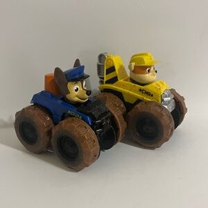 Paw Patrol Chase And Rubble Muddy Monster Truck Rescue Racers